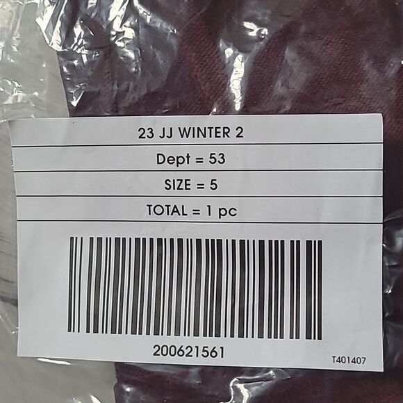 JANIE AND JACKThe Velvet Party Pant WINE kids Size S NWT in packaging - Picture 4 of 4